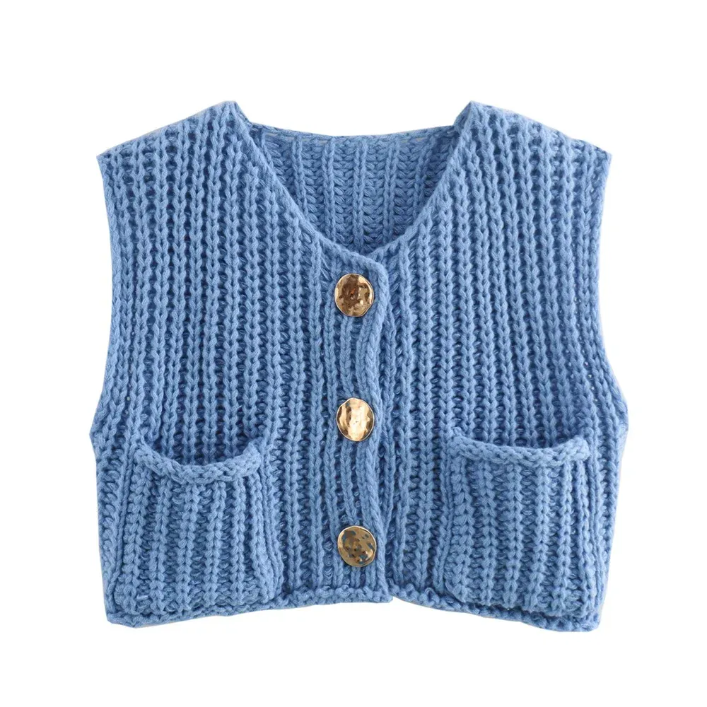 Women Button-Front Knit Vest - Your Transitional Layering Piece