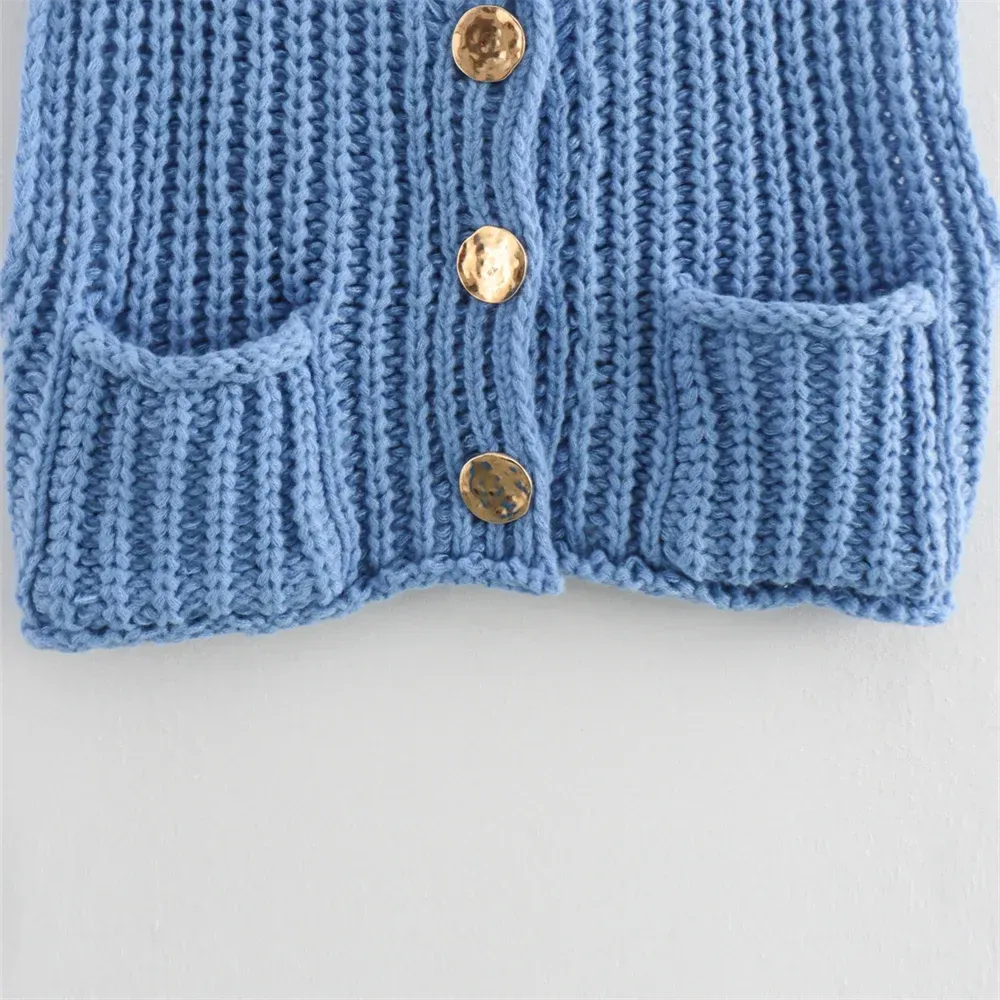 Women Button-Front Knit Vest - Your Transitional Layering Piece
