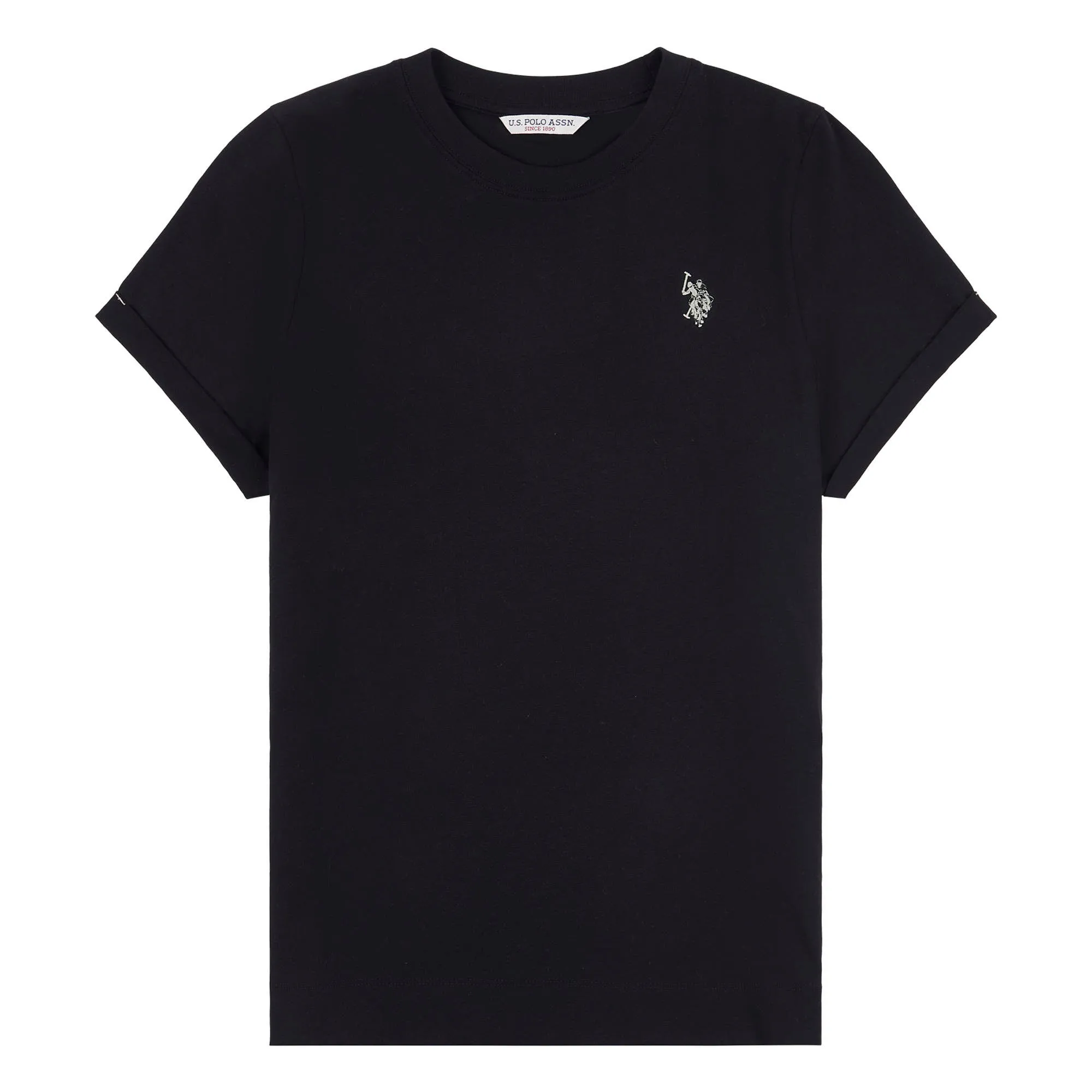 Womens Crew Neck T-Shirt in Black