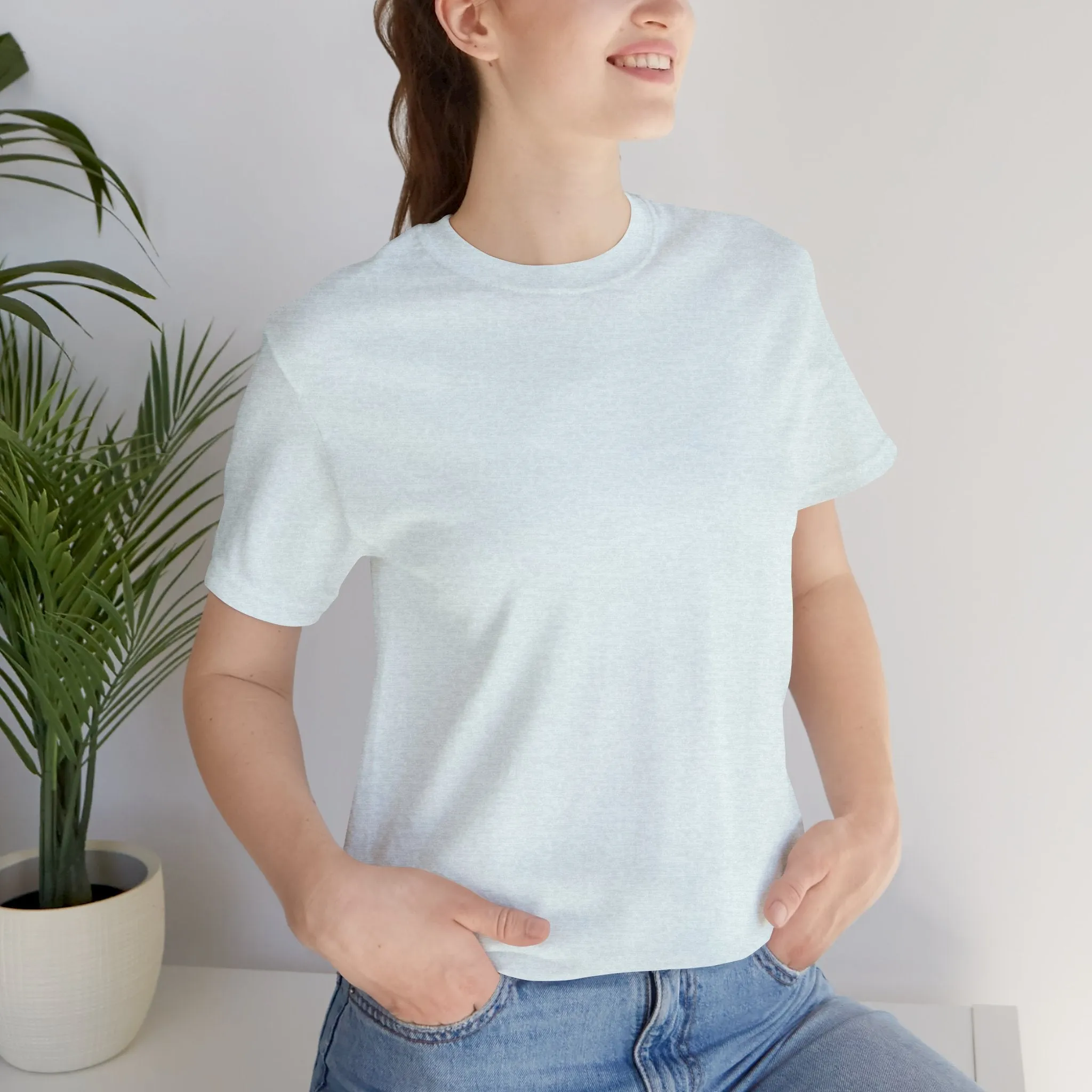 Womens Heather Ice Blue T Shirts Premium Casual Short Sleeve Shirts Oversized Tops