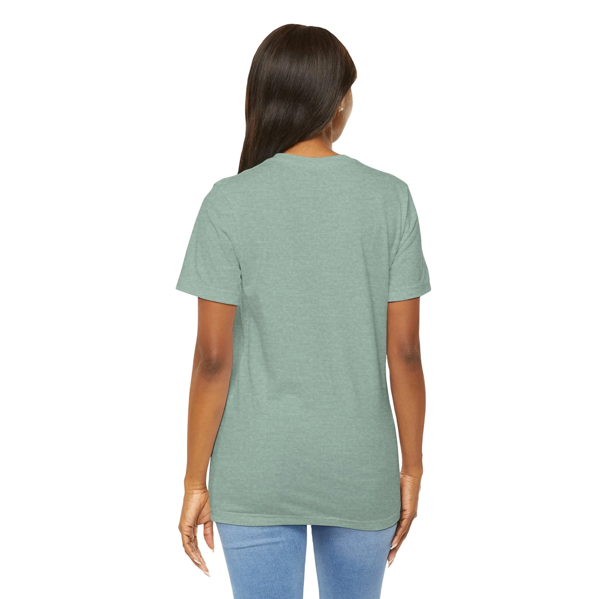 Womens Heather Prism Dusty Blue T Shirts Premium Casual Short Sleeve Shirts Oversized Tops