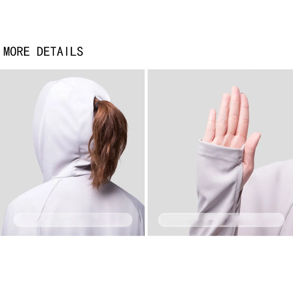 Women's High Collar Hoodie UPF 50  Sun Protection Cloak