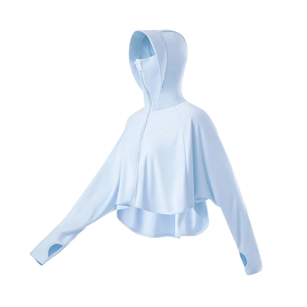 Women's High Collar Hoodie UPF 50  Sun Protection Cloak