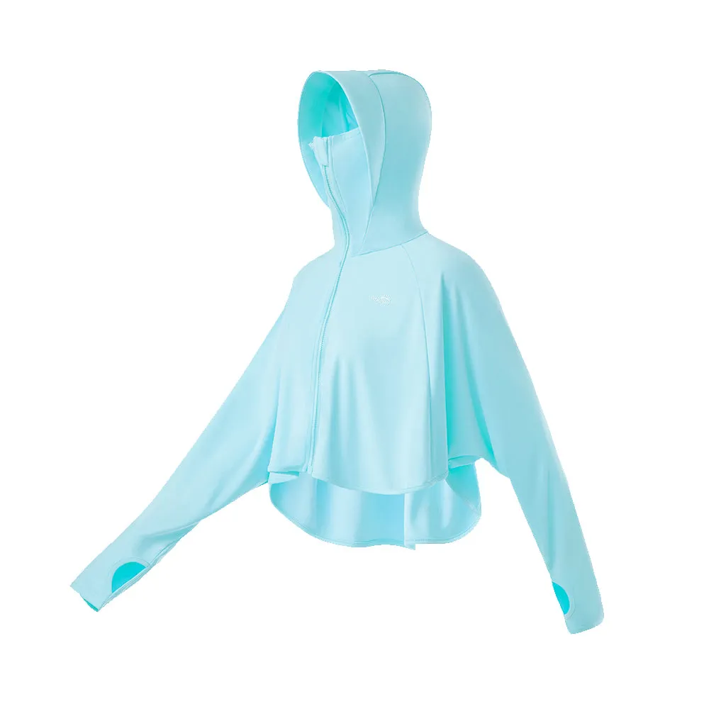 Women's High Collar Hoodie UPF 50  Sun Protection Cloak