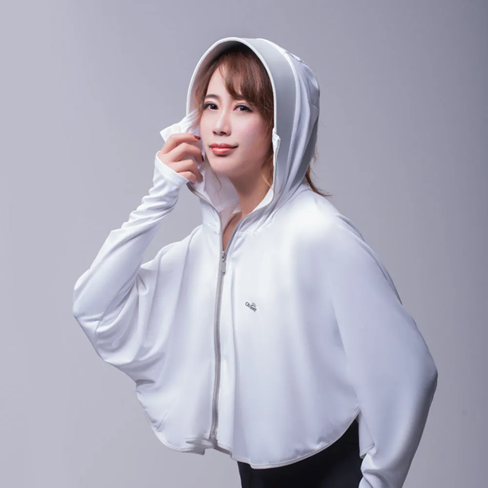 Women's High Collar Hoodie UPF 50  Sun Protection Cloak