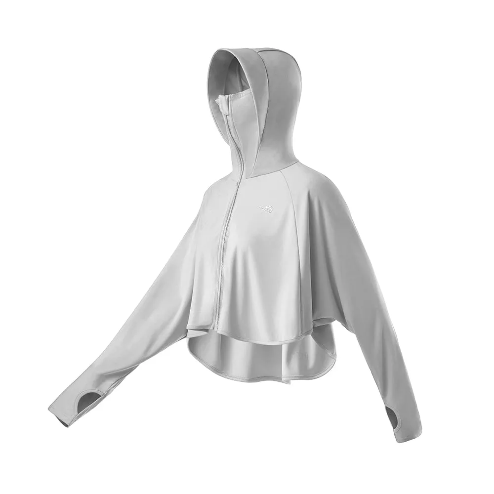 Women's High Collar Hoodie UPF 50  Sun Protection Cloak