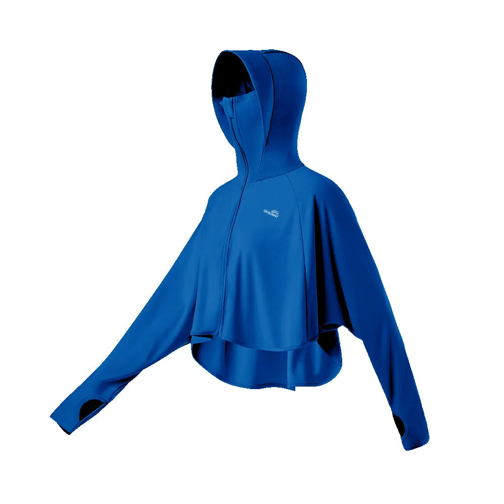 Women's High Collar Hoodie UPF 50  Sun Protection Cloak