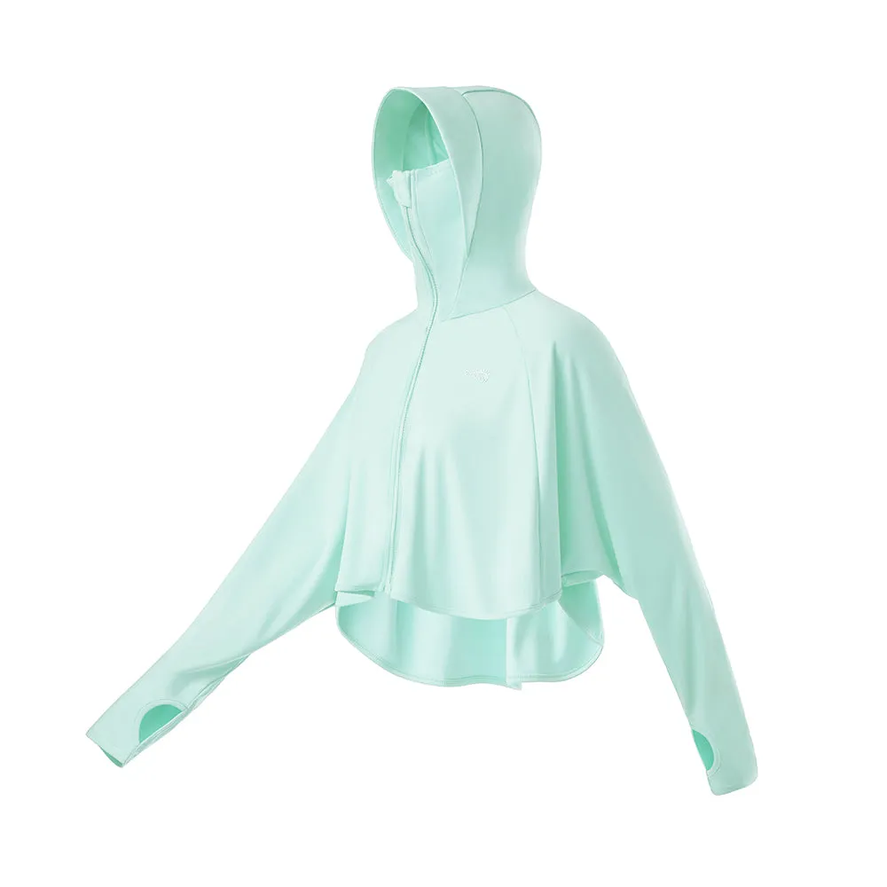 Women's High Collar Hoodie UPF 50  Sun Protection Cloak