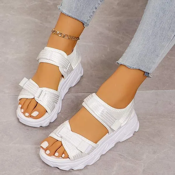 Women's Peep-Toe Sandals with Sporty Vibes 65862756C