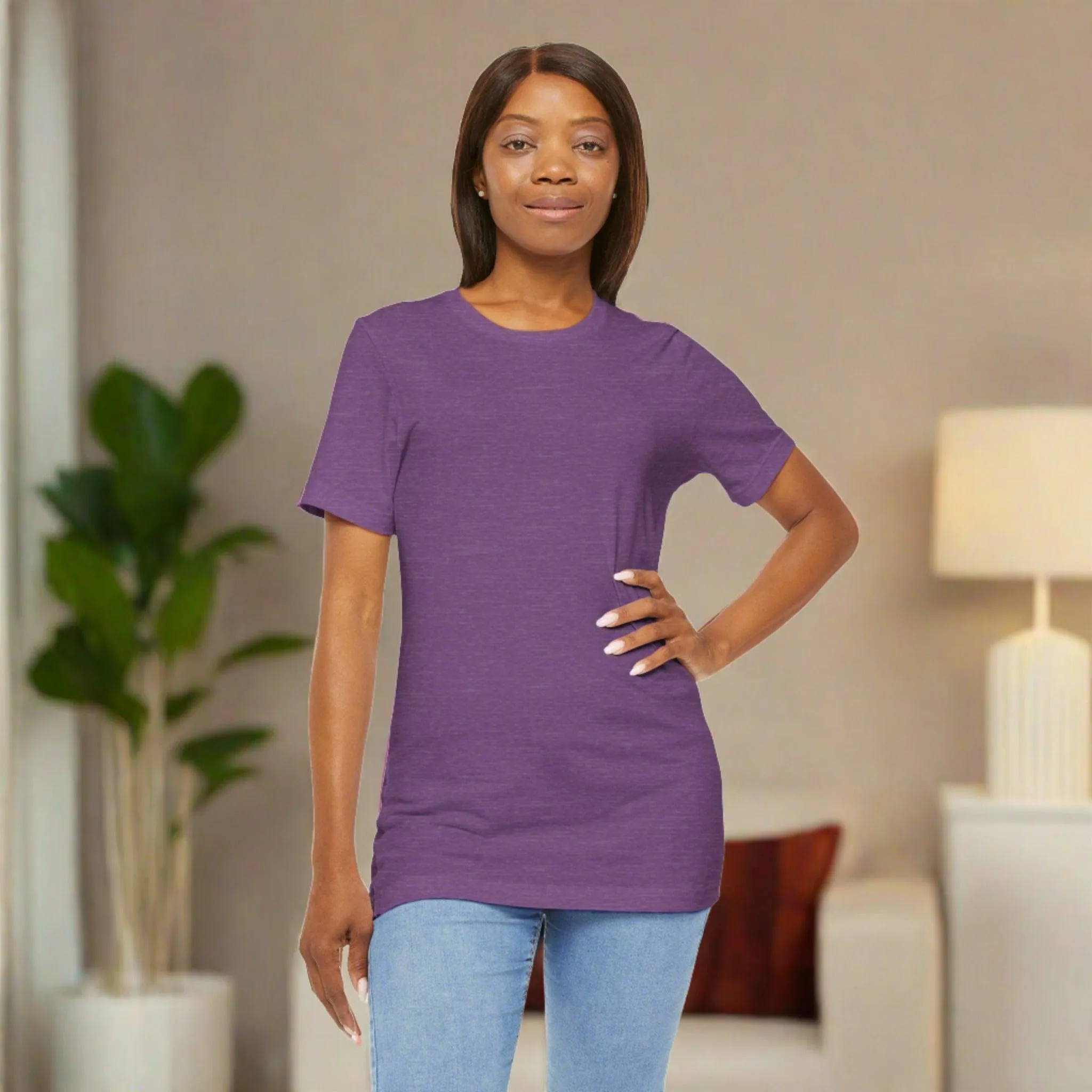 Womens Purple T Shirts Premium Casual Short Sleeve Shirts Oversized Tops