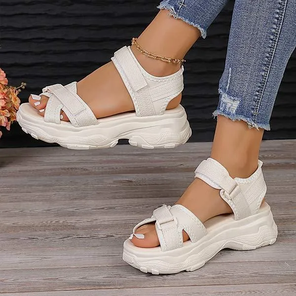 Women's Sporty Platform Sandals 09087014C