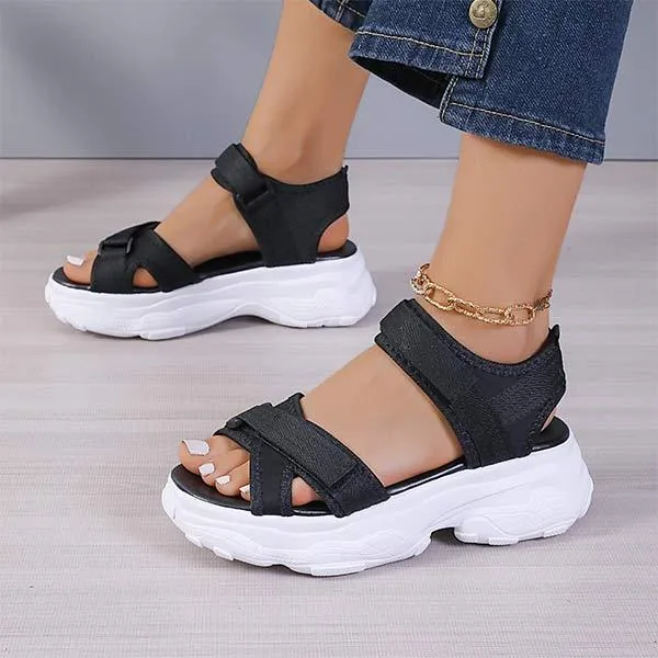 Women's Sporty Platform Sandals 09087014C