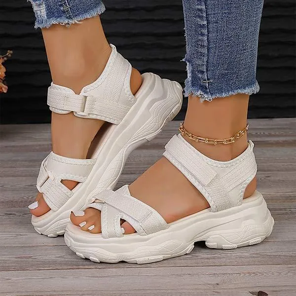 Women's Sporty Platform Sandals 09087014C