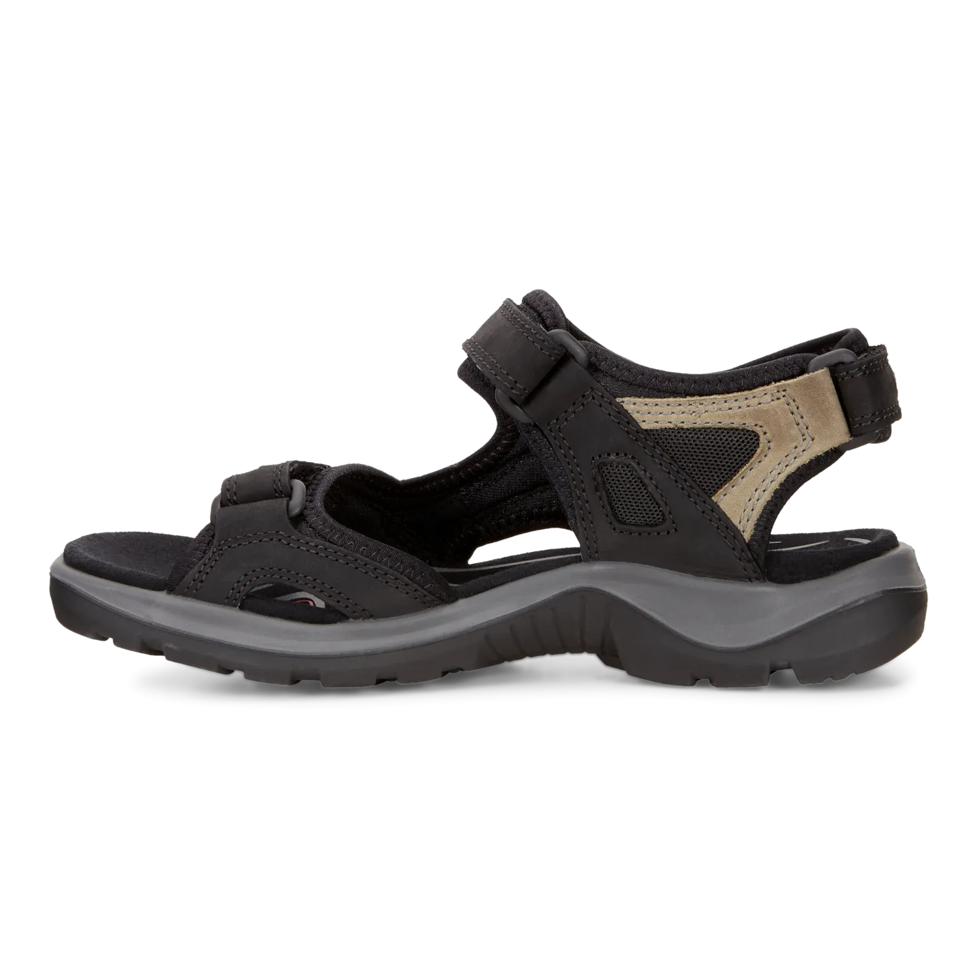 Women's Yucatan Rugged Supportive Sandal in Black/Mole/Black
