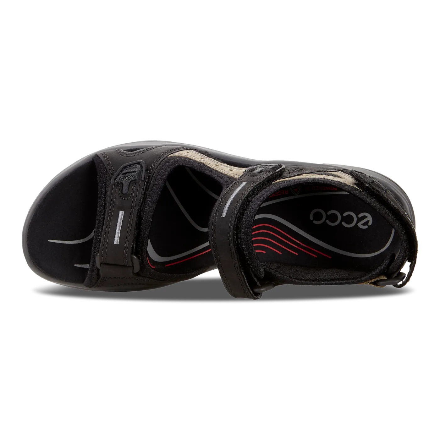 Women's Yucatan Rugged Supportive Sandal in Black/Mole/Black