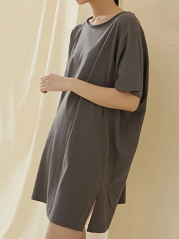 xakxx Loose Simple Solid Comfortable T-Shirts