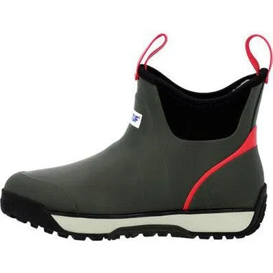 Xtratuf Women's Fleege Lined Waterproof Ankle Deck Work Boot -Green- AIWR300