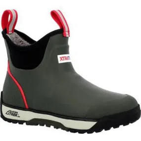 Xtratuf Women's Fleege Lined Waterproof Ankle Deck Work Boot -Green- AIWR300