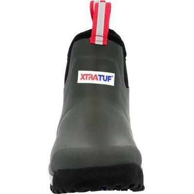 Xtratuf Women's Fleege Lined Waterproof Ankle Deck Work Boot -Green- AIWR300